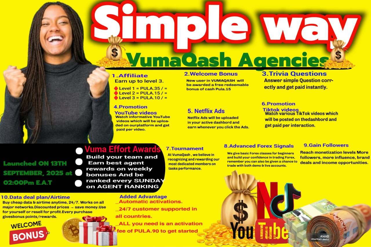 VUMAQASH AGENCIES BOTSWANA – REGISTRATION, EARNING OPPORTUNITIES & LIFE-CHANGING IMPACT