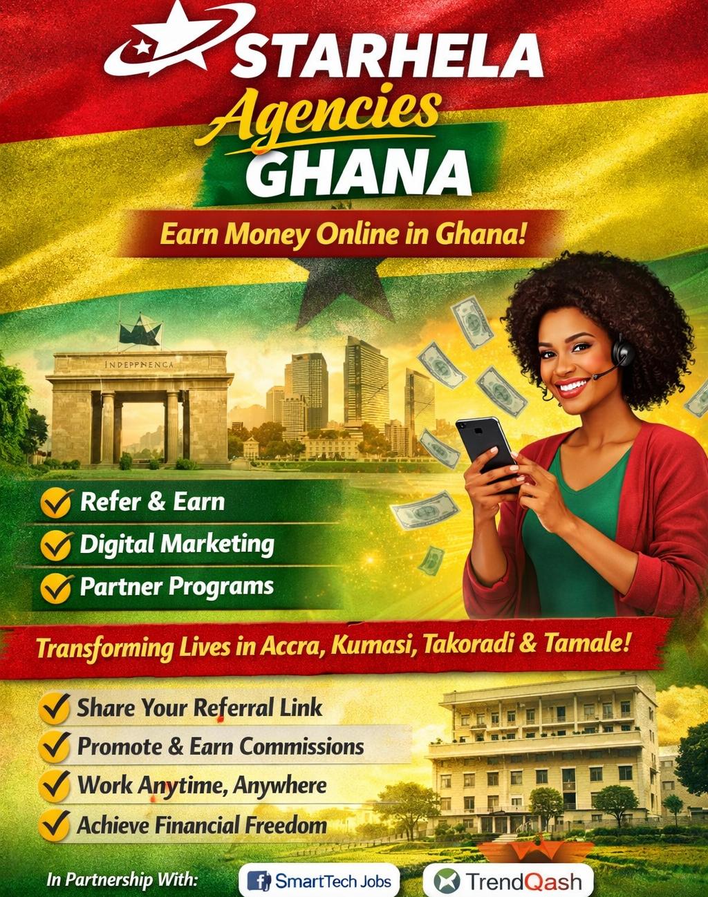 STARHELA AGENCIES IN GHANA: TRANSFORMING LIVES THROUGH ONLINE INCOME